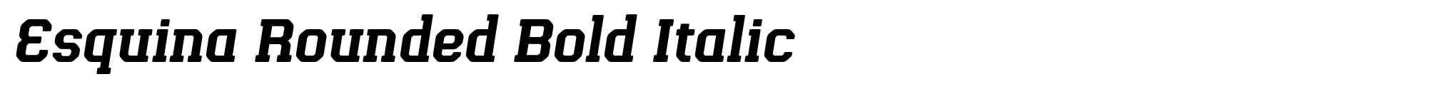Esquina Rounded Bold Italic image